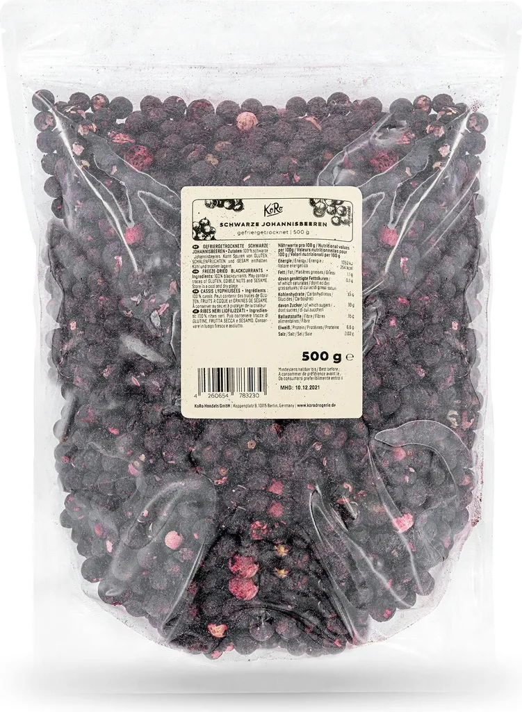 KoRo I Freeze-dried blackcurrants 500 g