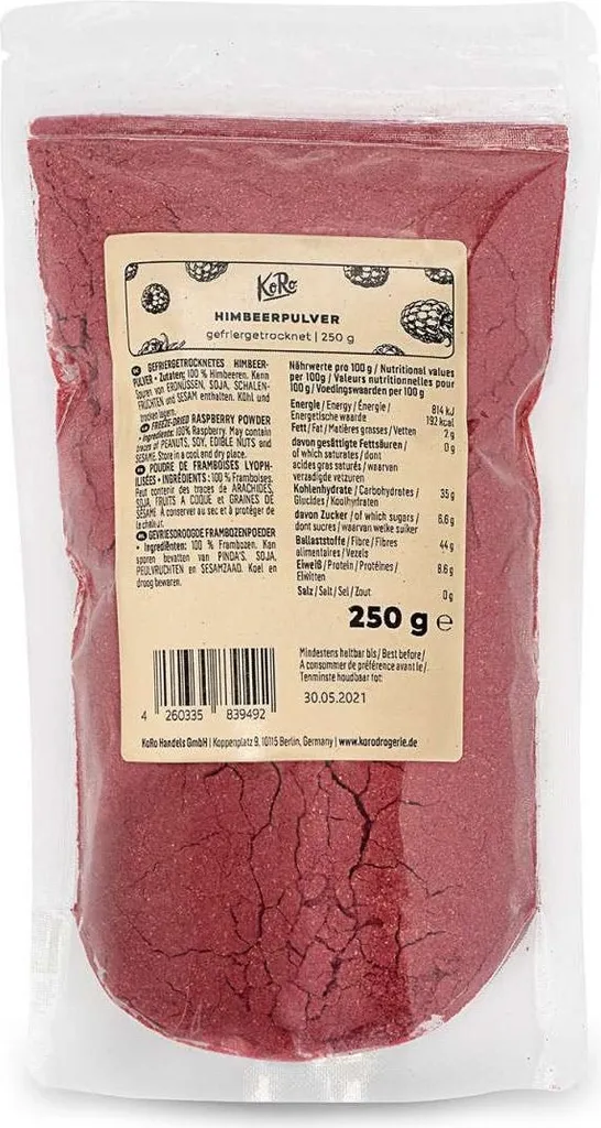 KoRo I Freeze-dried Raspberry Powder 250 g