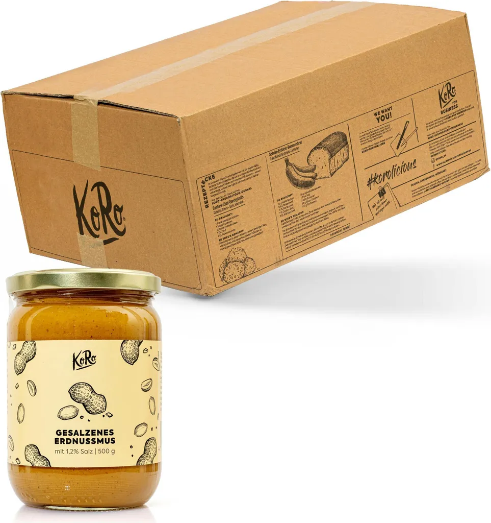 KoRo I Salted Peanut Butter 6 x 500 g