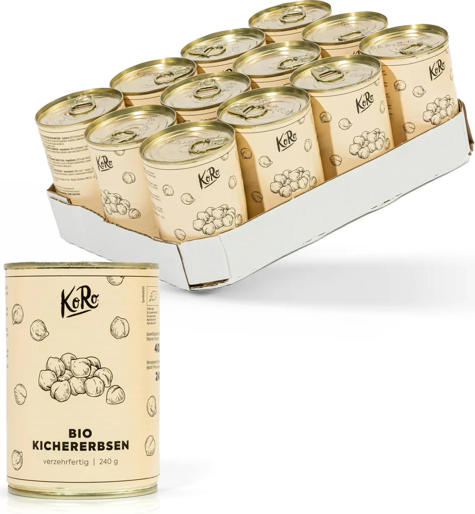 KoRo I Chickpeas in a can 12 x 240 g
