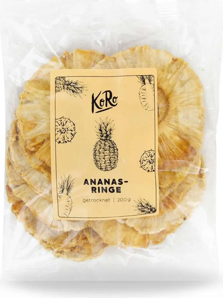 KoRo I Sample Size Pineapple Rings without Added Sugar 200 g