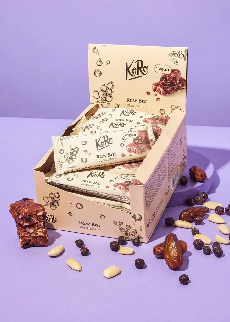 KoRo I Raw Bar Blackcurrant 20 x 50 g