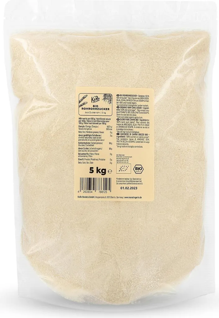 KoRo I Raw cane sugar 5 kg 5000g
