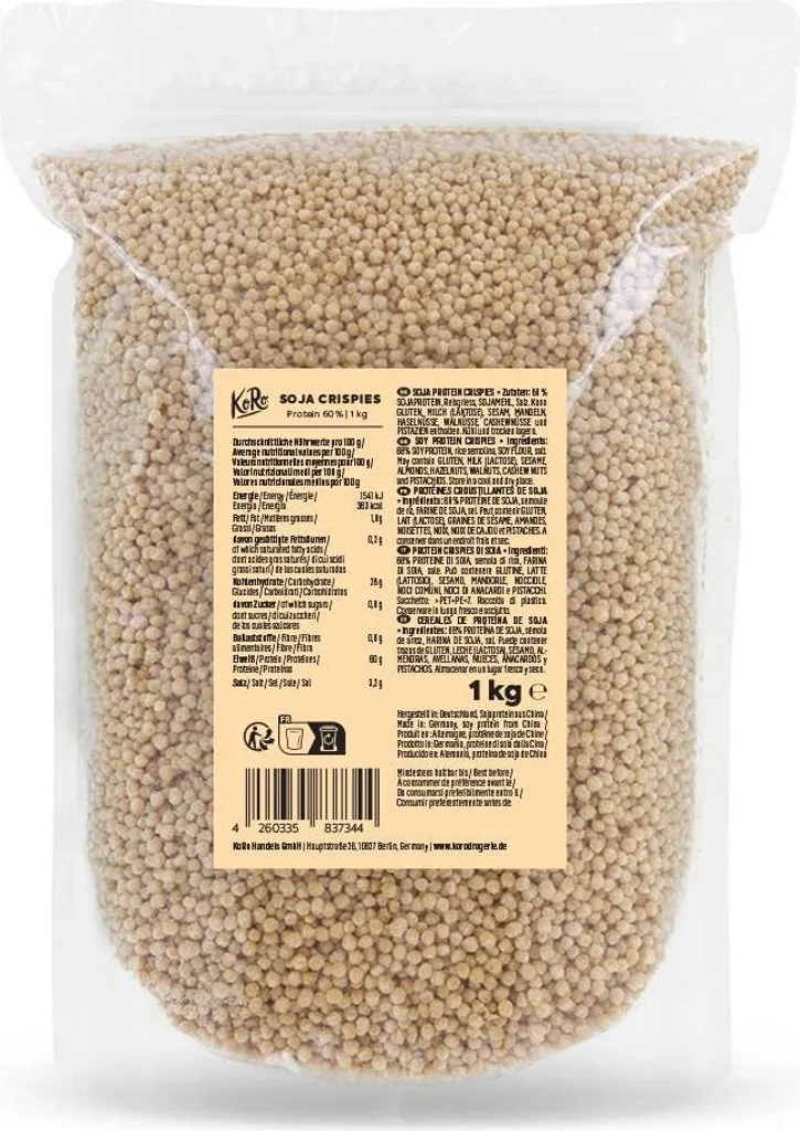 KoRo I Soya Protein Crispies 60% 1 kg