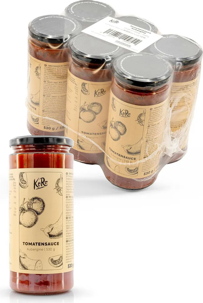 KoRo I Tomato sauce with aubergine 6 x 530 g