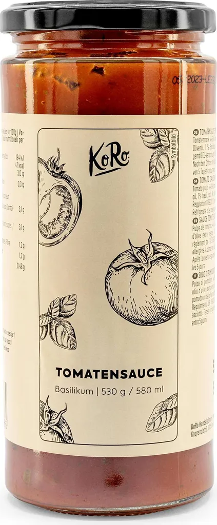 KoRo I Tomato sauce with basil 530 g