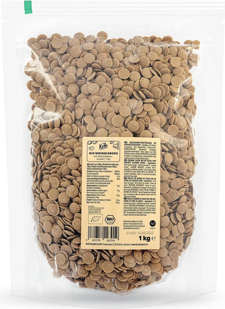 KoRo I White Drops with Coconut Blossom Sugar 1 kg 1000g
