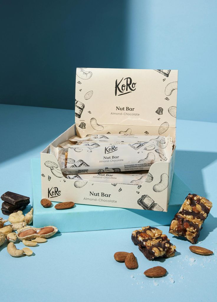 KoRo |Nut Bar Almond-Chocolate with Sea Salt 12 x 45 g