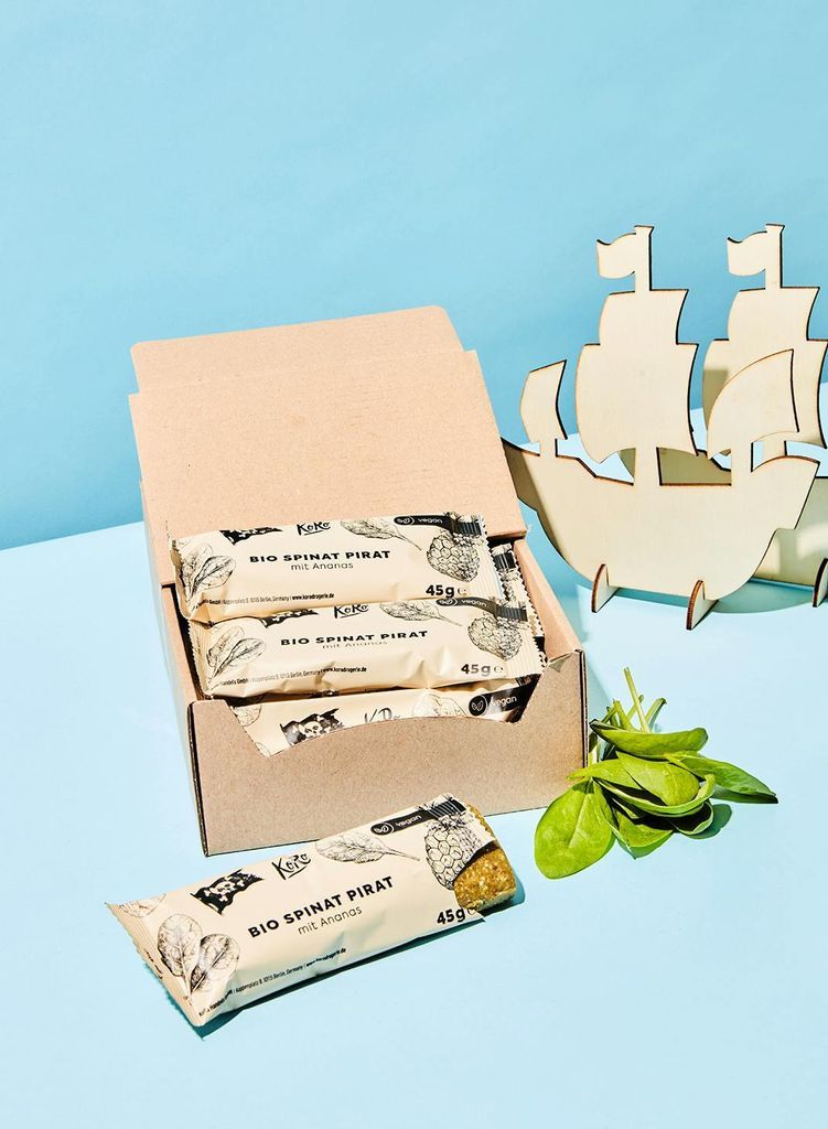 KoRo |Raw Bar Pineapple Spinach 20 x 45 g