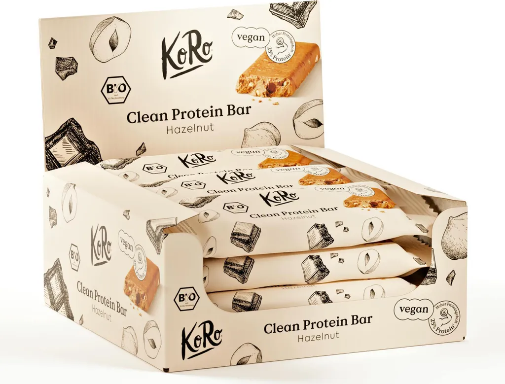 KoRo | Vegan Protein Bar Hazelnut 12 x 60 g