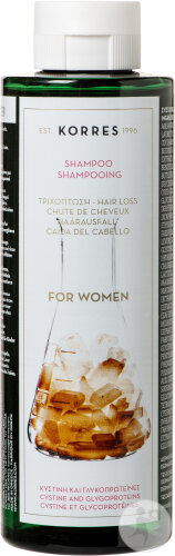 Korres Anti-Hair Loss Shampoo Woman Cystine And Glycoproteins Bottle 250ml