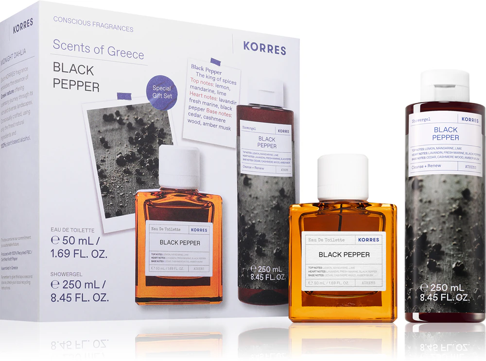 Korres Black Pepper Gift Set for Men