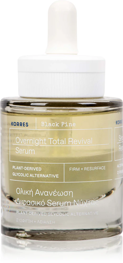 Korres Black Pine rejuvenating two-phase overnight serum