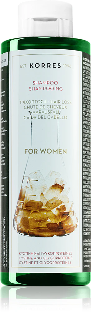 Korres Cystine & Glycoprotein Shampoo against hair loss and thinning hair for women