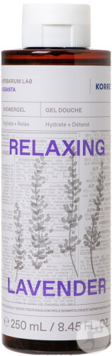 Korres Relaxing Shower Gel Lavender Bottle 250ml