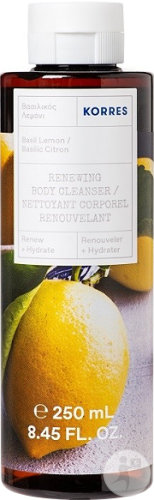 Korres Renewing Body Cleanser Basil And Lemon Bottle 250ml
