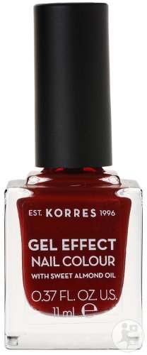 Korres Gel Effect Nail Color 59 Wine Red 11 ml