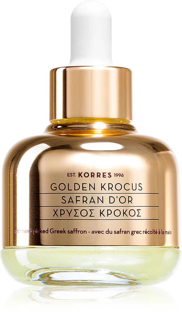 Korres Golden Krocus saffron elixir against skin aging