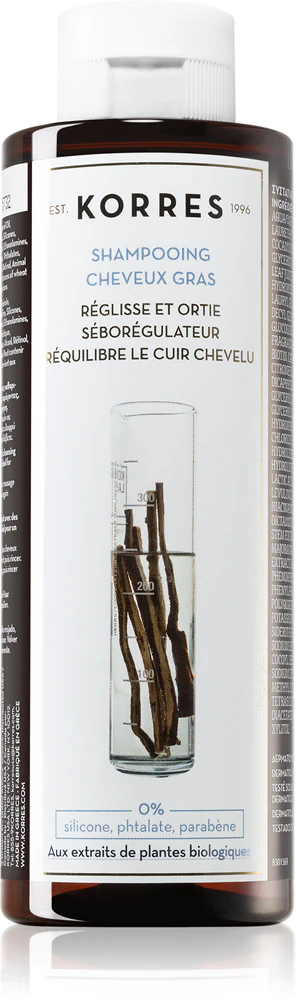 Korres Liquorice and Urtica Shampoo for oily hair