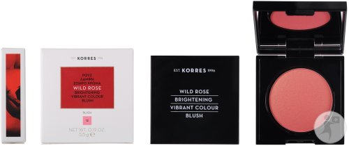Korres Make Up Wild Rose Blush Shade 12 Golden Pink 5.5g