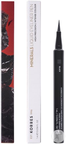 Korres Minerals Liquid Eyeliner Pen 01 Black 1ml