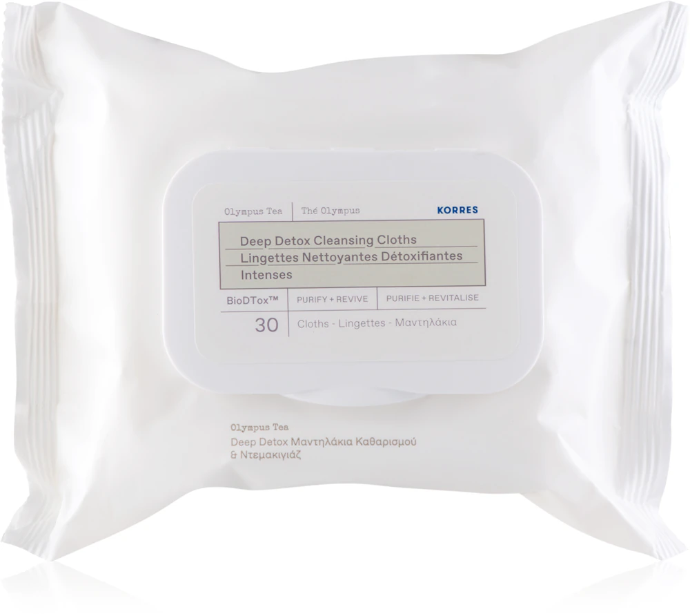 Korres Olympus Tea cleansing and make-up removal pads