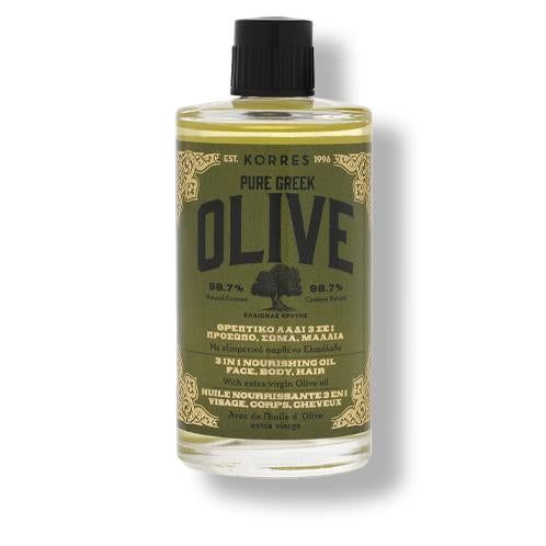 KORRES Pure Greek Olive Nourishing 3 in 1 Oil 100 ml