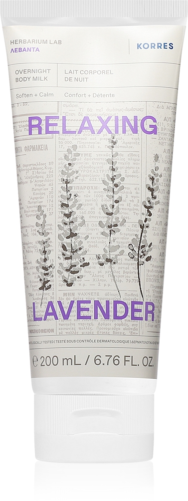 Korres Relaxing Lavender relaxing body lotion for the night