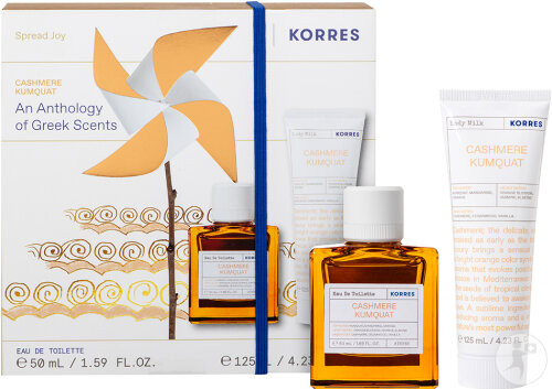 Korres Cashmere Kumquat Eau de Toilette 50ml & Body Lotion 125ml Set