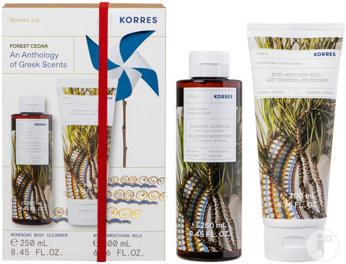 Korres Set Forest Cedar Shower Gel 250ml & Body Lotion 200ml