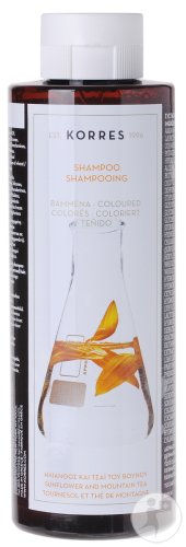 Korres Sunflower And Mountain Tea Shampoo Sunflower And Greek Mountain Tea Bottle 250ml
