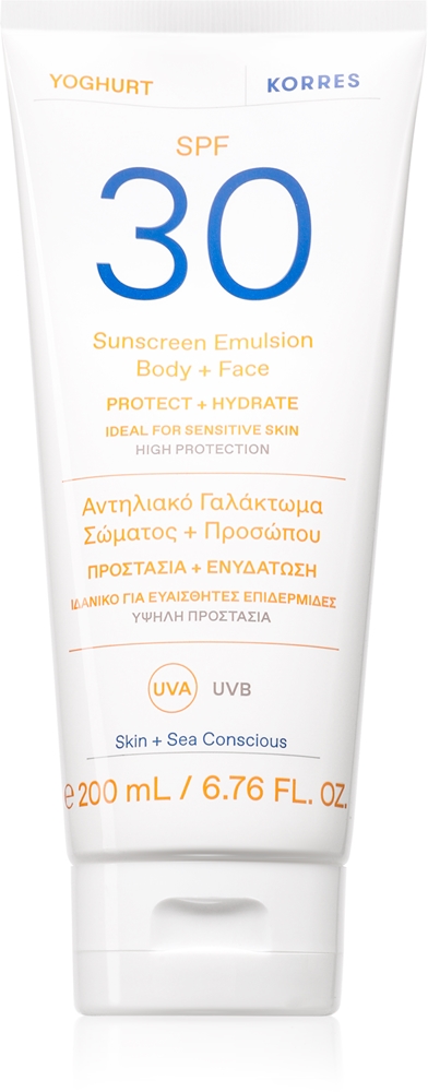 Korres Yoghurt Sunscreen Tanning Emulsion For Face and Body