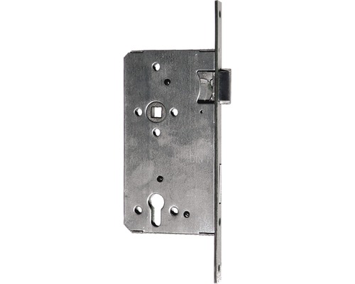 Bever & Klophaus Corridor mortise lock Bever right, PZ72, DIN, rebate, cuff painted silver