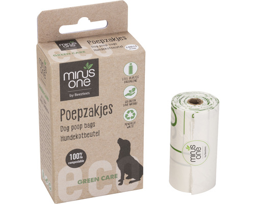 Poop bags beeztees Minus one 3 x 15 pcs.