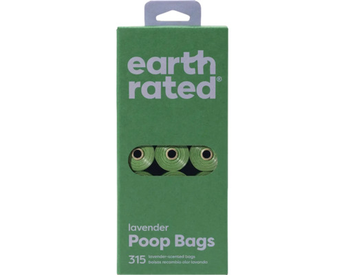 Poop bags earth rated 315 pieces scented lavender