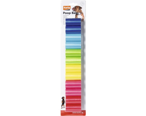 Karlie Poop Bags Rainbow 12 x 20 pcs (240 bags)