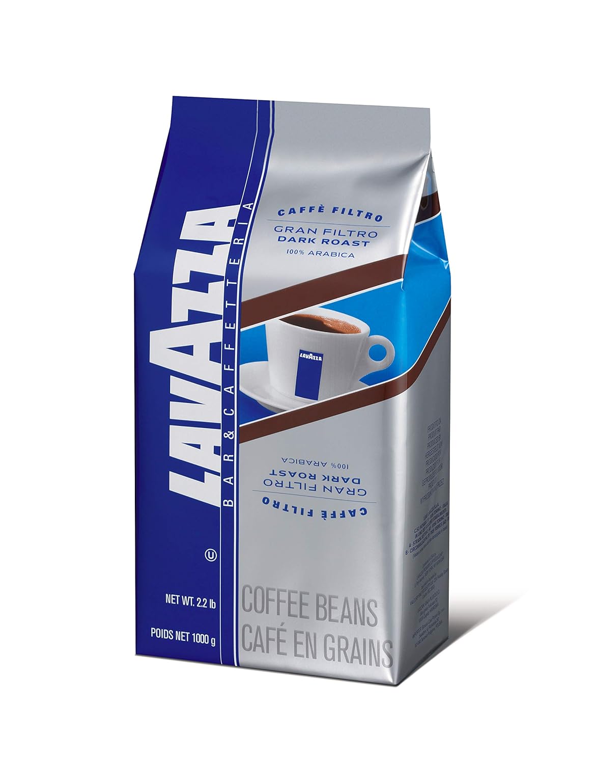 Lavazza 2440 Gran Filtro Dark Italian Roast Coffee 2.2-lb Whole Bean Bag