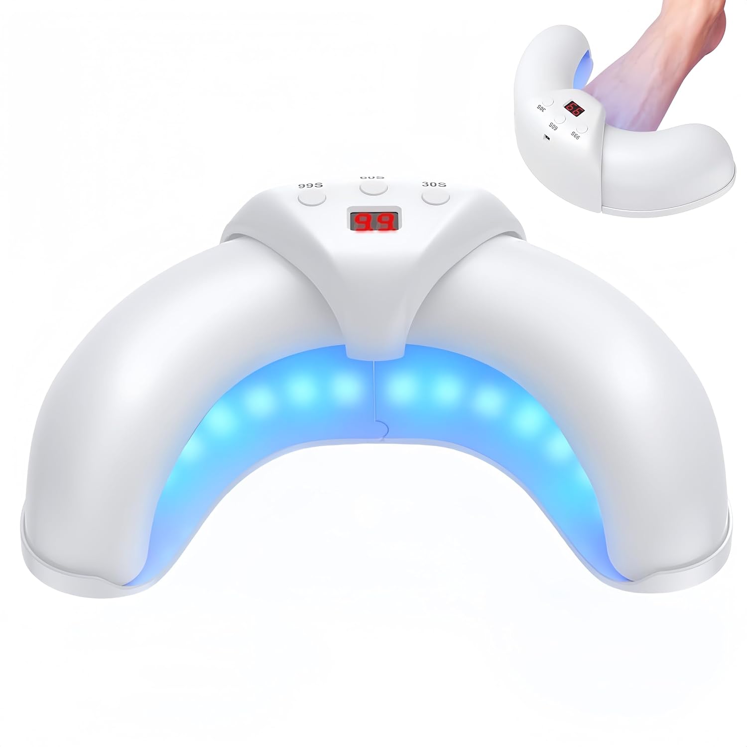 INCFADDY Nail Fungus Laser, Device for Cleaning and Care of Nails for Toenail Diseases, Nail Fungus Laser Device, Nail Fungus Laser for Home, Nail Fungus Laser, Light Therapy Device Nail Fungus