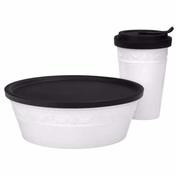 KPM To Go Box and Cup Set Kurland Blanc Nouveau