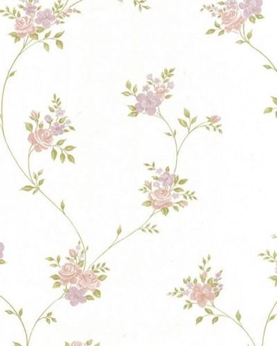 galerie-24 Gallery G23243 Floral Theme Wallpaper – White