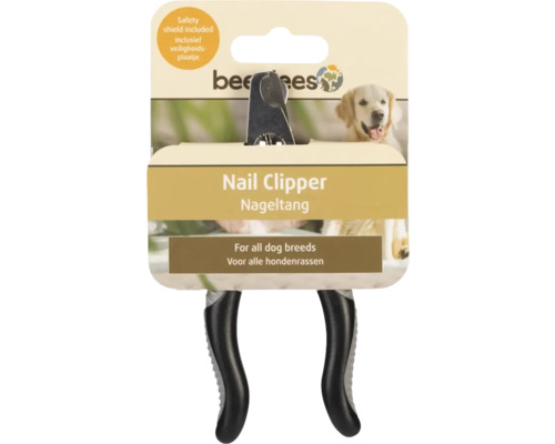 Claw pliers beeztees Nail Clipper, nail pliers, black silver, plastic stainless steel approx. 13 cm