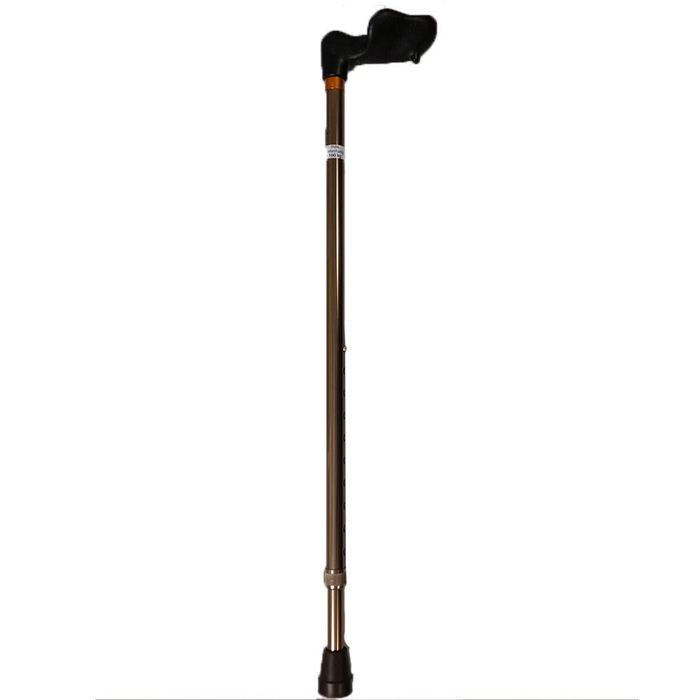 KRANKENSTOCK Cane with anatomical handle on the right, bronze 1 St