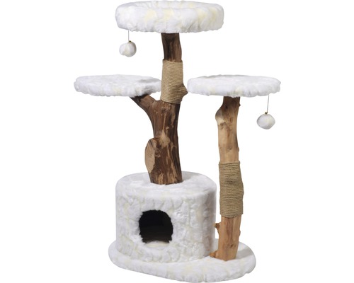 Hornbach Frosty scratching post 60x45x110 cm white