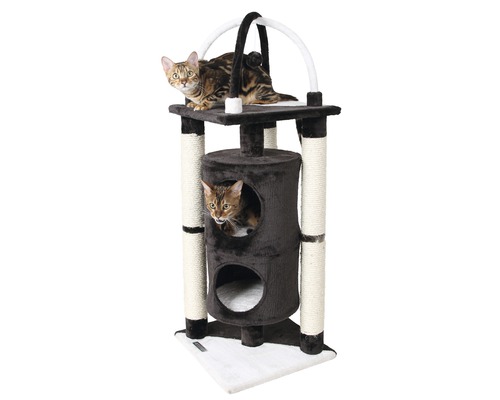 Scratching post KERBL Onyx 38x38x107 cm black and white