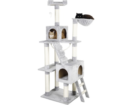 KERBL Square cat tree 59x50x178 cm grey