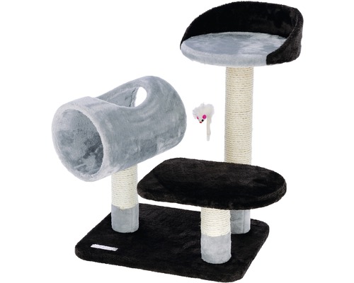 Kerbl Moon scratching post including play mouse 45x35x62 cm grey-black