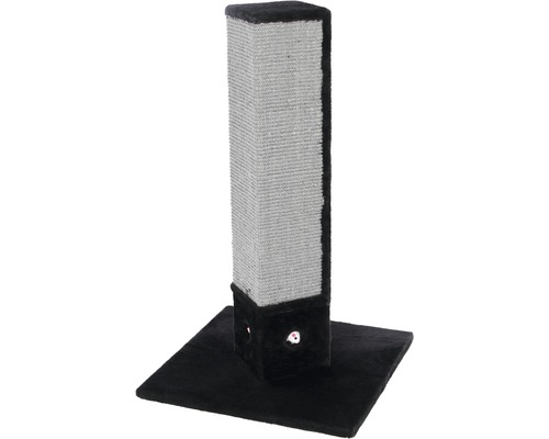 Kerbl 4-corner scratching post including play mice 48x48x80 cm black