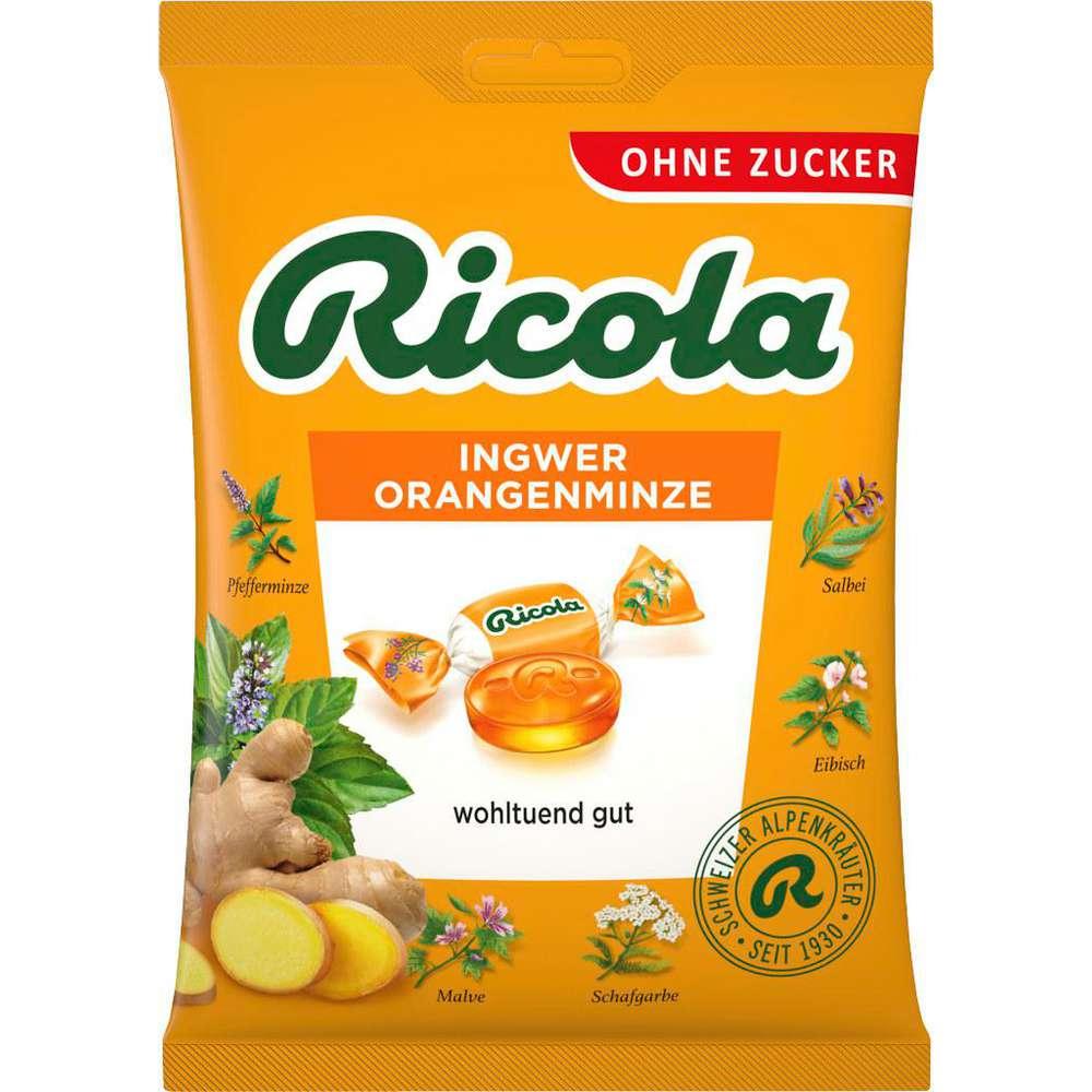 Ricola Herbal sweets, ginger orange mint, sugar-free