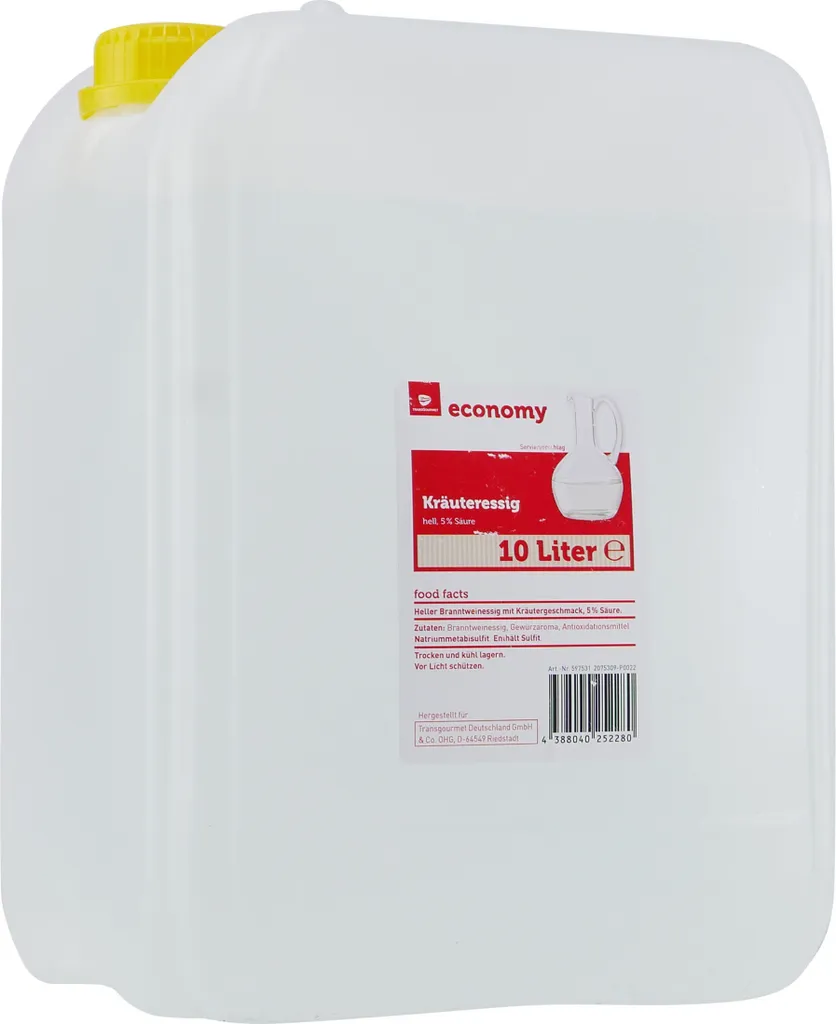 Transgourmet Deutschland GmbH & Co. OHG Herbal vinegar light 5% Tge.10L