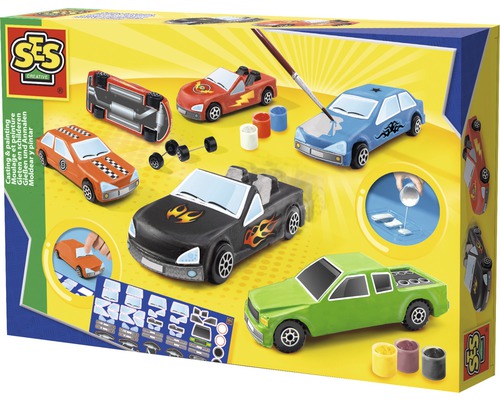 Creative set: casting and painting cars